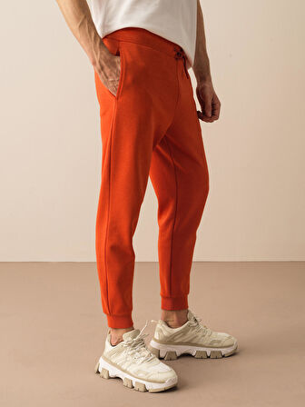Kiremit Rengi Regular Fit Pamuklu Sweat Pantolon