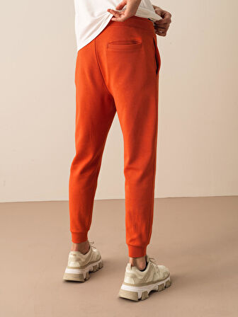 Kiremit Rengi Regular Fit Pamuklu Sweat Pantolon