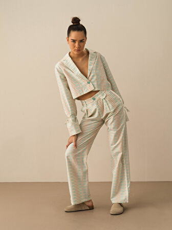 Turkuaz Regular Fit Pamuklu Pantolon