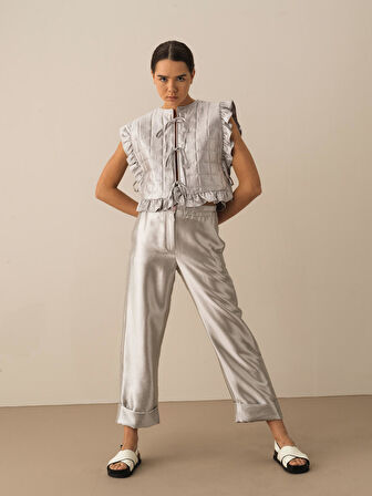 Gri Regular Fit  Yelek