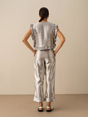 Gri Regular Fit  Pantolon