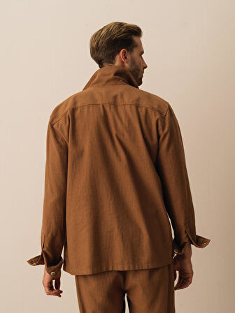 Vizon Regular Fit Keten Ceket