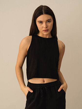 Siyah Regular Fit Atlet