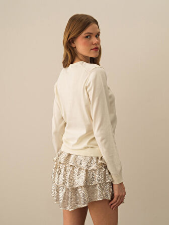 Xint Beyaz Regular Fit Basic Kazak