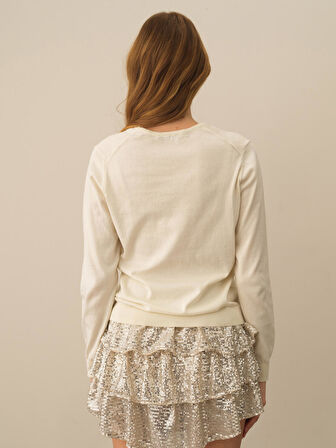 Xint Beyaz Regular Fit Basic Kazak