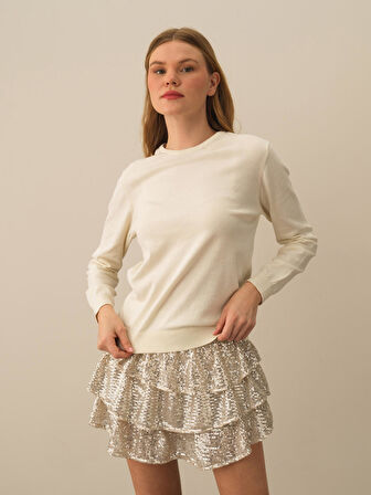 Xint Beyaz Regular Fit Basic Kazak