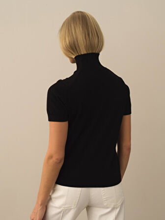 Xint Siyah Pamuk Dokulu Regular Fit Kazak