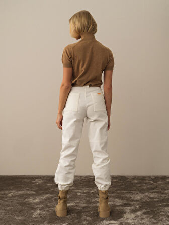 Xint Camel Dokulu Pamuk Dokulu Regular Fit Kazak