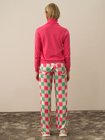 Xint Pembe Pamuk Dokulu Regular Fit Kazak