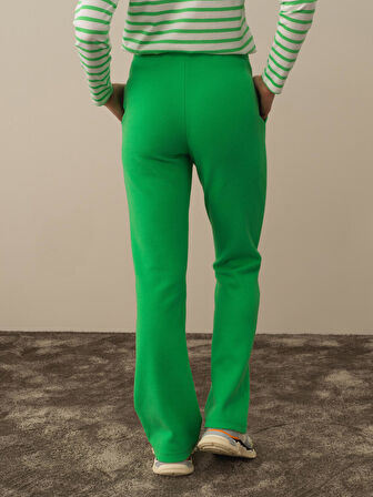 Xint Yeşil Pamuk Dokulu Regular Fit Sweat Pantolon