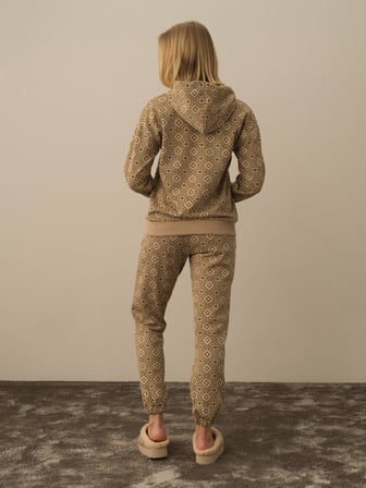 Xint Bej Işıltılı Lurex Detaylı Oversize Sweatshirt