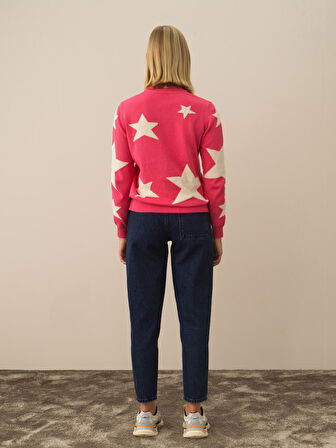 Xint Pembe Pamuk Dokulu Regular Fit Kazak