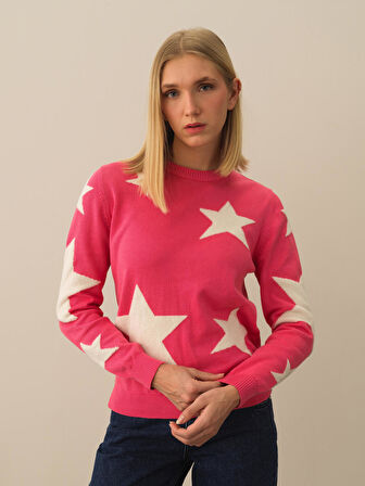 Xint Pembe Pamuk Dokulu Regular Fit Kazak