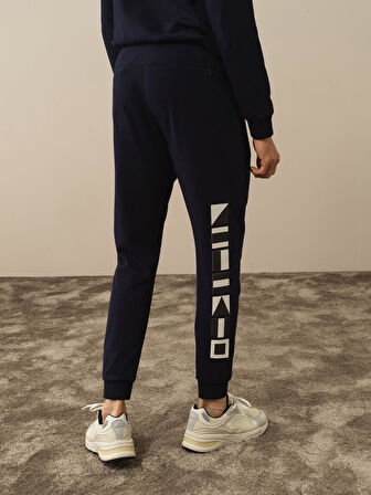 Xint Lacivert Pamuk Dokulu Regular Fit Sweat Pantolon