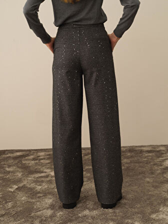 Xint Siyah Esnek Dokulu Regular Fit Pantolon