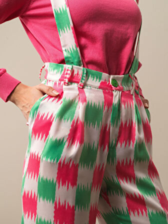 Xint Yeşil Formunu Koruyan Regular Fit Tulum