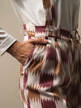 Xint Bordo Formunu Koruyan Regular Fit Tulum