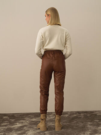 Xint Camel Pamuk Dokulu Regular Fit Pantolon