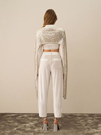 Xint Bej Esnek Dokulu Regular Fit Pelerin