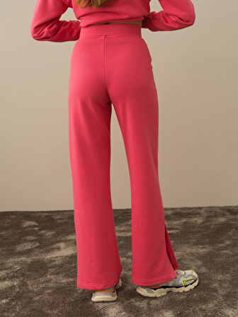 Xint Pembe Pamuk Dokulu Regular Fit Sweat Pantolon