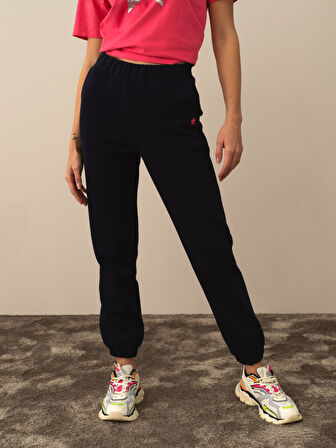 Xint Lacivert Pamuk Dokulu Regular Fit Sweat Pantolon
