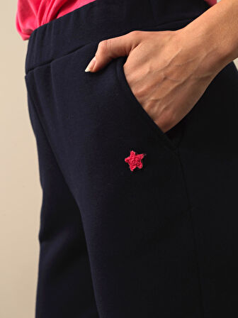 Xint Lacivert Pamuk Dokulu Regular Fit Sweat Pantolon