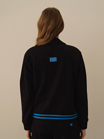 Xint Siyah Pamuk Dokulu Regular Fit Ceket