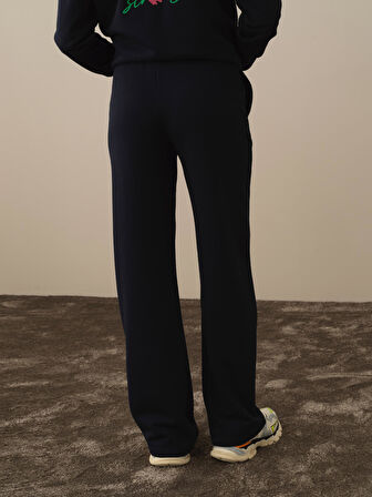 Xint Lacivert Pamuk Dokulu Regular Fit Sweat Pantolon