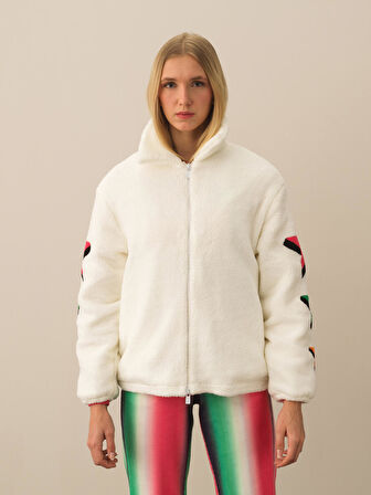 Xint Kırık Beyaz Formunu Koruyan Oversize Sweatmont