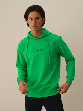 Xint Yeşil Pamuk Dokulu Regular Fit Sweatshirt