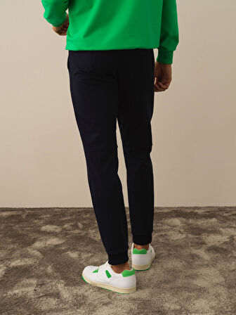 Xint Lacivert Pamuk Dokulu Slim Fit Sweat Pantolon