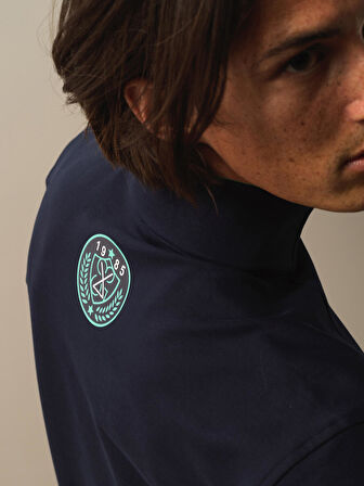 Xint Lacivert Pamuk Dokulu Regular Fit Sweatshirt