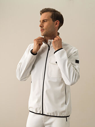 Xint Kırık Beyaz Pamuk Dokulu Regular Fit Sweatmont