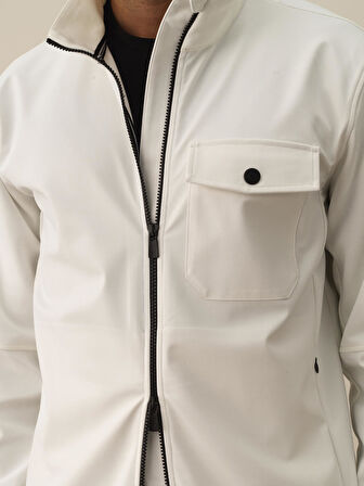 Xint Kırık Beyaz Pamuk Dokulu Regular Fit Sweatmont