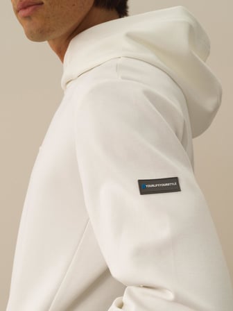 Xint Kırık Beyaz Pamuk Dokulu Regular Fit Sweatshirt