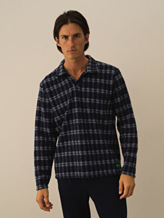 Xint Lacivert Formunu Koruyan Regular Fit Sweatshirt