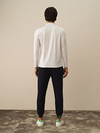 Xint Kırık Beyaz Modal Dokulu Slim Fit Uzun Kollu Tişört