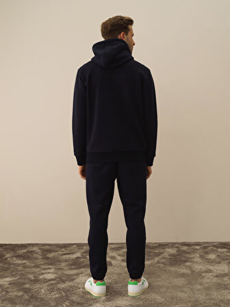 Xint Lacivert Pamuk Dokulu Regular Fit Sweatshirt