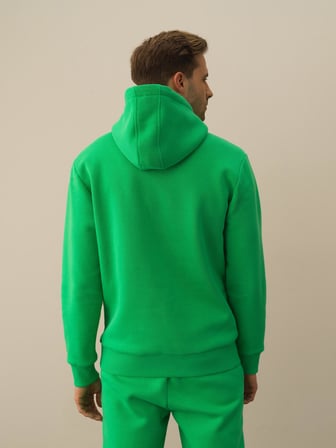 Xint Yeşil Pamuk Dokulu Regular Fit Sweatshirt