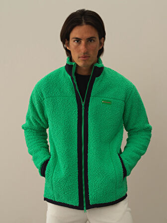 Xint Yeşil Formunu Koruyan Regular Fit Mont