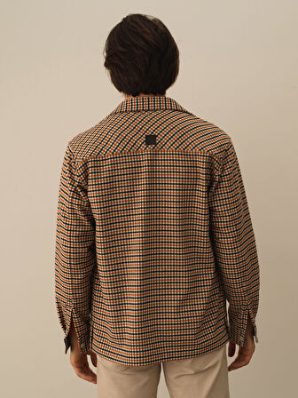 Xint Oranj Esnek Dokulu Slim Fit Gömlek