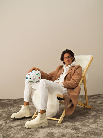 Xint Camel Esnek Dokulu Regular Fit Kaban