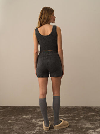 Xint Koyu Gri Lüks Pamuk Dokulu Regular Fit Atlet