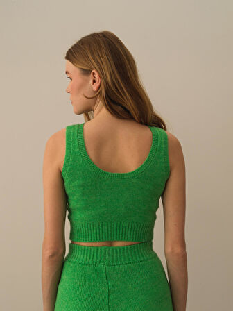 Xint Yeşil Lüks Pamuk Dokulu Regular Fit Atlet