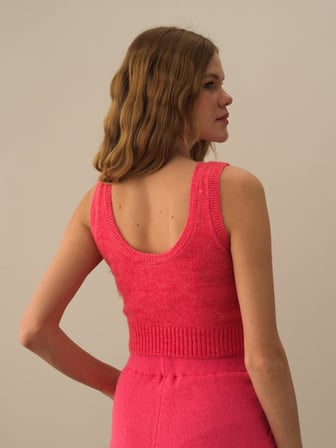 Xint Pembe Lüks Pamuk Dokulu Regular Fit Atlet