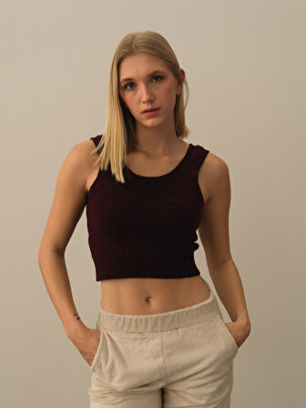 Xint Bordo Lüks Pamuk Dokulu Regular Fit Atlet