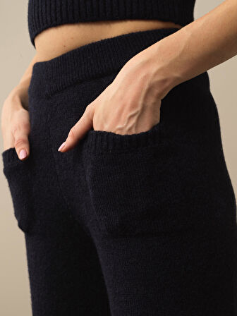 Xint Lacivert Lüks Pamuk Dokulu Regular Fit Pantolon