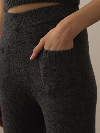 Xint Koyu Gri Lüks Pamuk Dokulu Regular Fit Pantolon