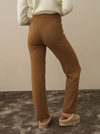 Xint Camel Lüks Pamuk Dokulu Regular Fit Pantolon