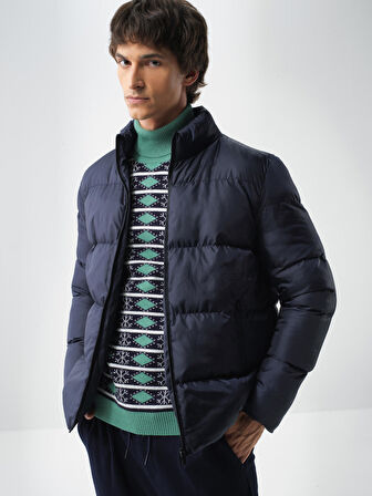 Xint Lacivert Formunu Koruyan Regular Fit Mont
